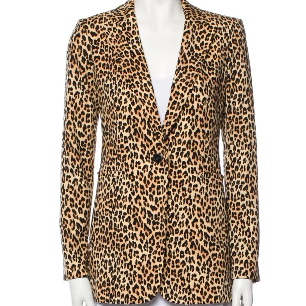 Leopard Print Women's Blazer - Picture 1 of 5
